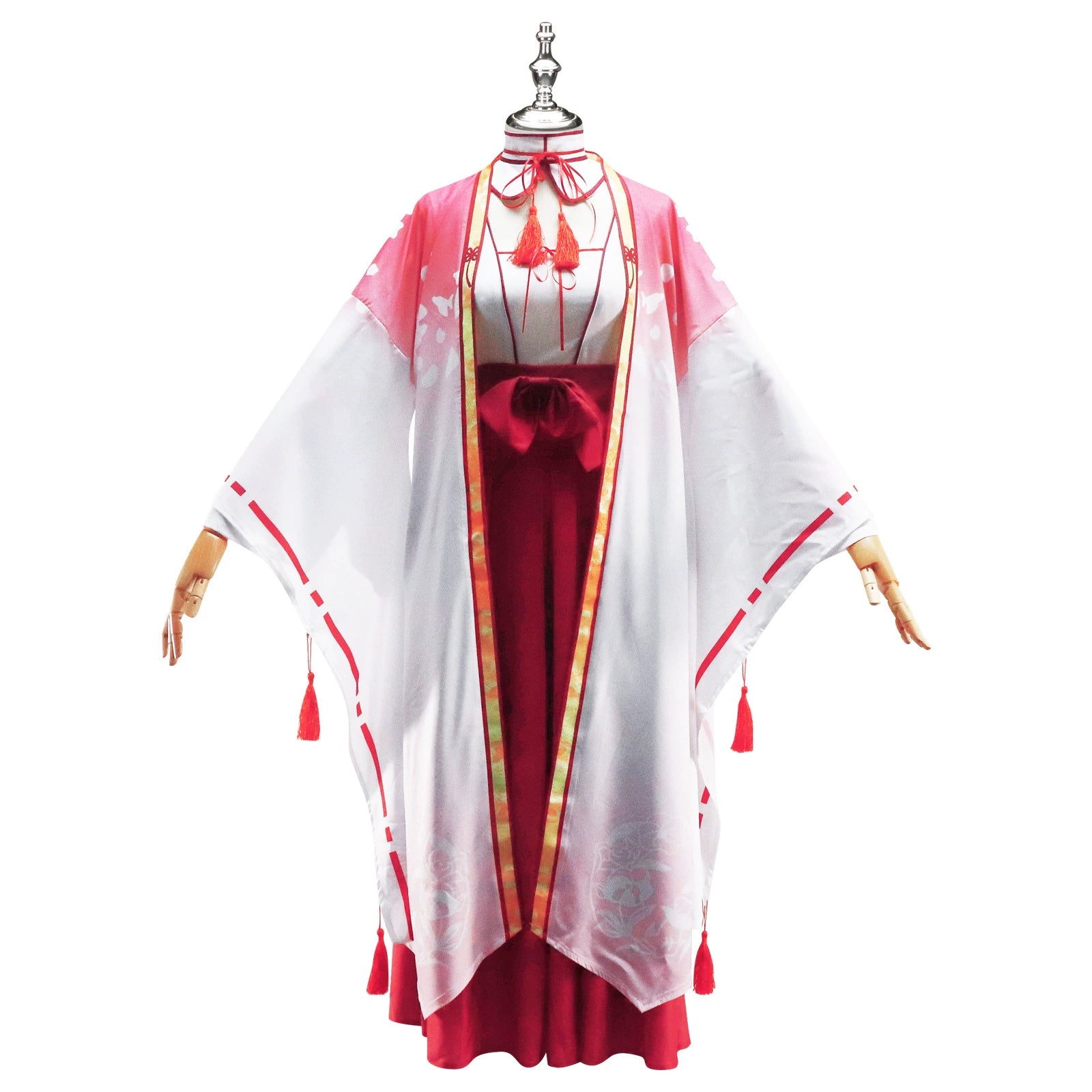 Tomotake Yoshino Senren Banka Roter Miko Hakama Cosplay Kostuem Damen