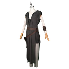 Rey Skywalker Star Wars Wuesten Outfit Set Cosplay Kostuem Damen