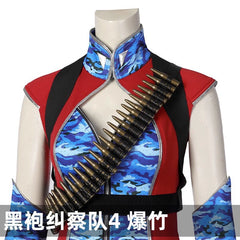 Firecracker The Boys Anzug Cosplay Kostuem Damen Rot Blau