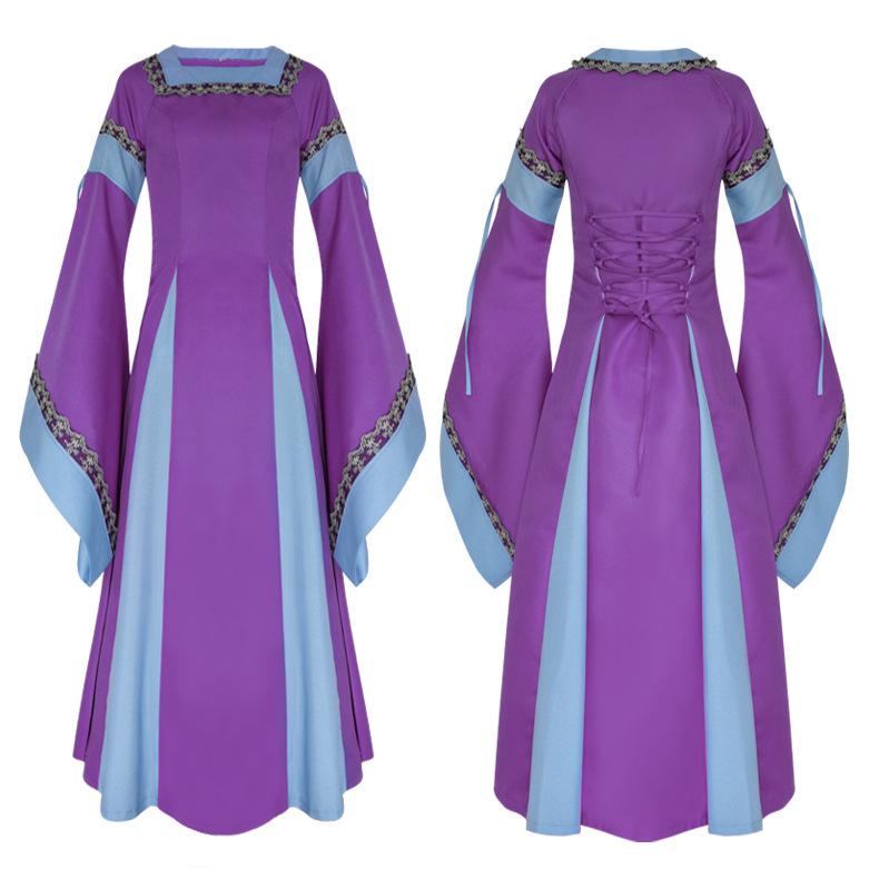 Irisches Renaissance-Kleid – Mittelalterkleid mit Taillengürtel, DAMEN