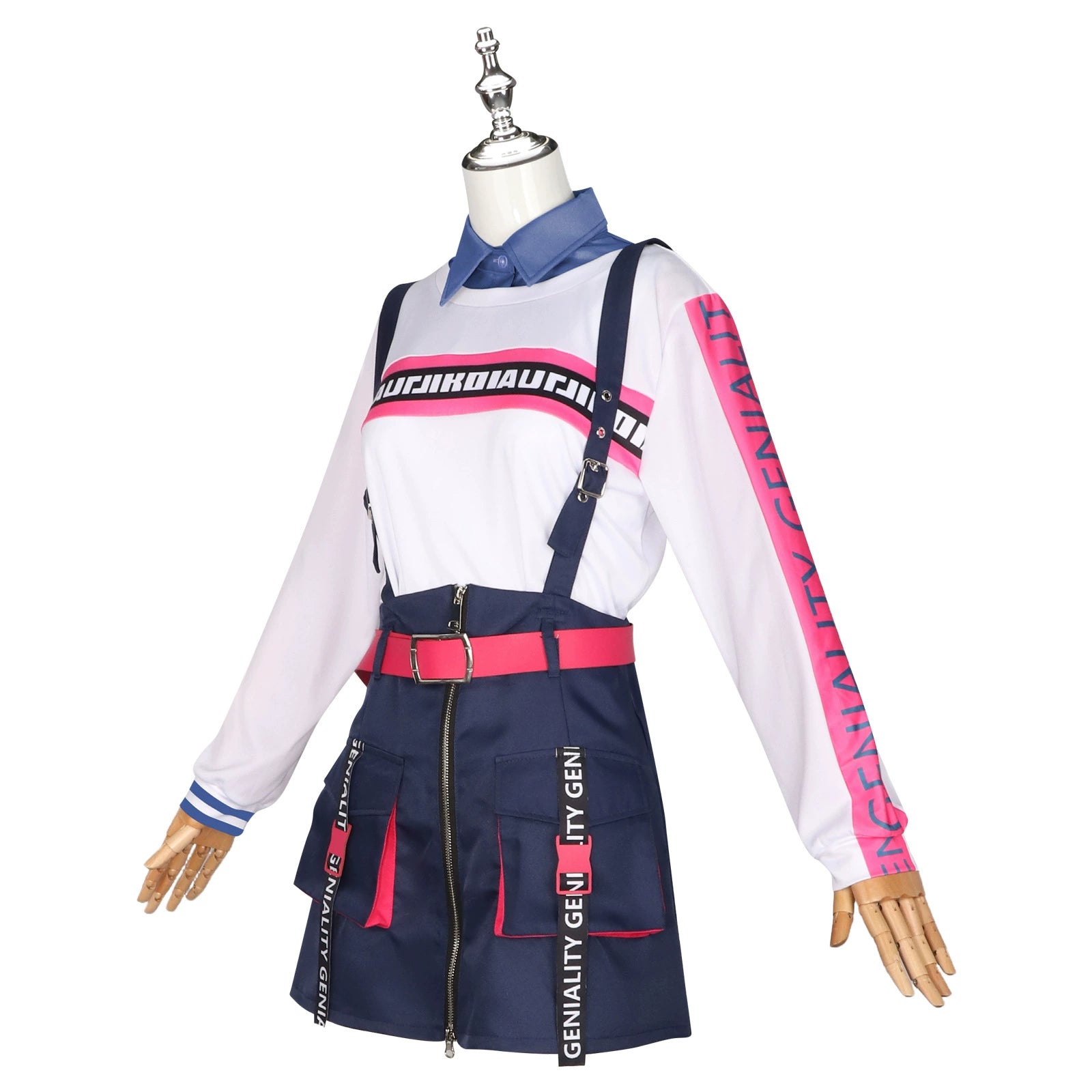 Azusawa Kohane Project Sekai Anniversary-Outfit Cosplay Kostuem Damen Blau Gelb