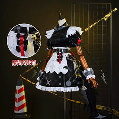 Ellen Joe Zenless Zone Zero Dienstmädchen-Kleid Cosplay Damen Schwarz Weiss
