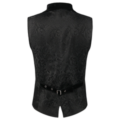 Premium-Weste – schwarze Hochzeitsweste, HERREN