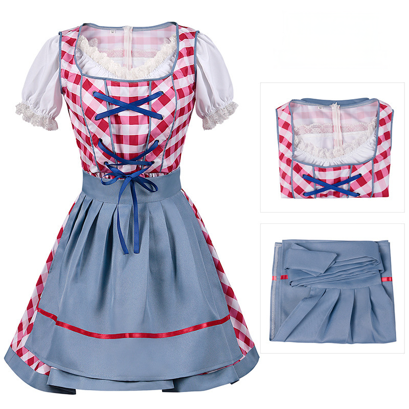 Wiesn-Maiden-Kleid – Farbkontrast-Dirndl-Set, DAMEN