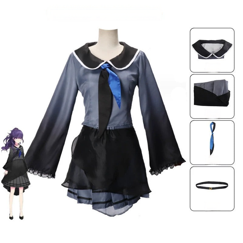 Hatsune Miku Project Sekai Doppel-Set Cosplay Kostuem Damen Mehrfarbig