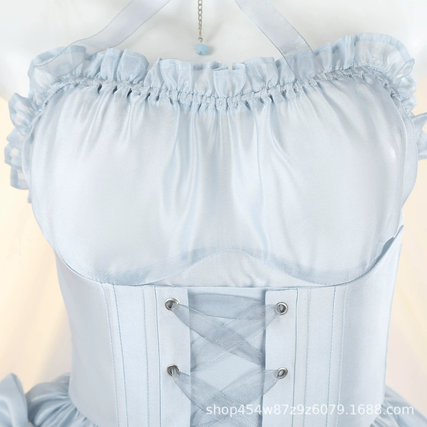 Cinderella NIKKE Kleid Cosplay Kostuem Damen Hellblau