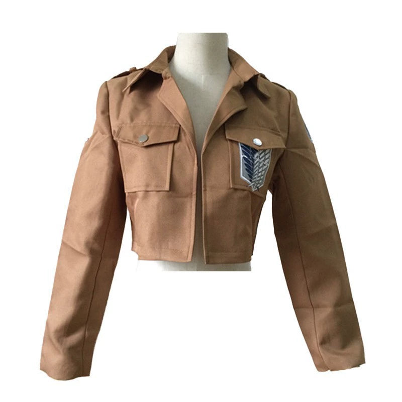 Freiheitsfluegel Jacke Attack on Titan Fluegel-Jacke Set Cosplay Kostuem Damen