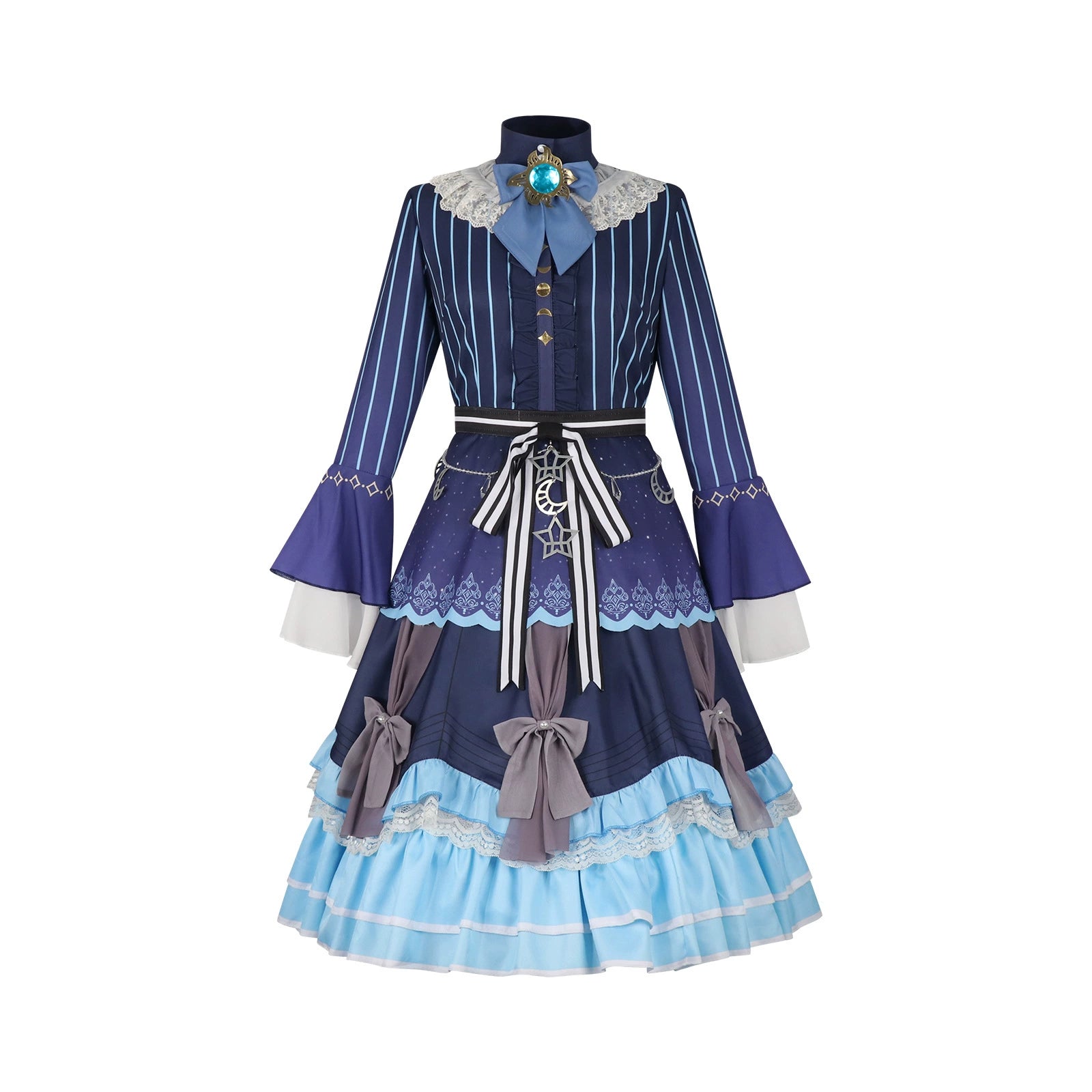 Project Sekai Charaktere Bühnen-Outfit Cosplay Kostuem Damen Mehrfarbig