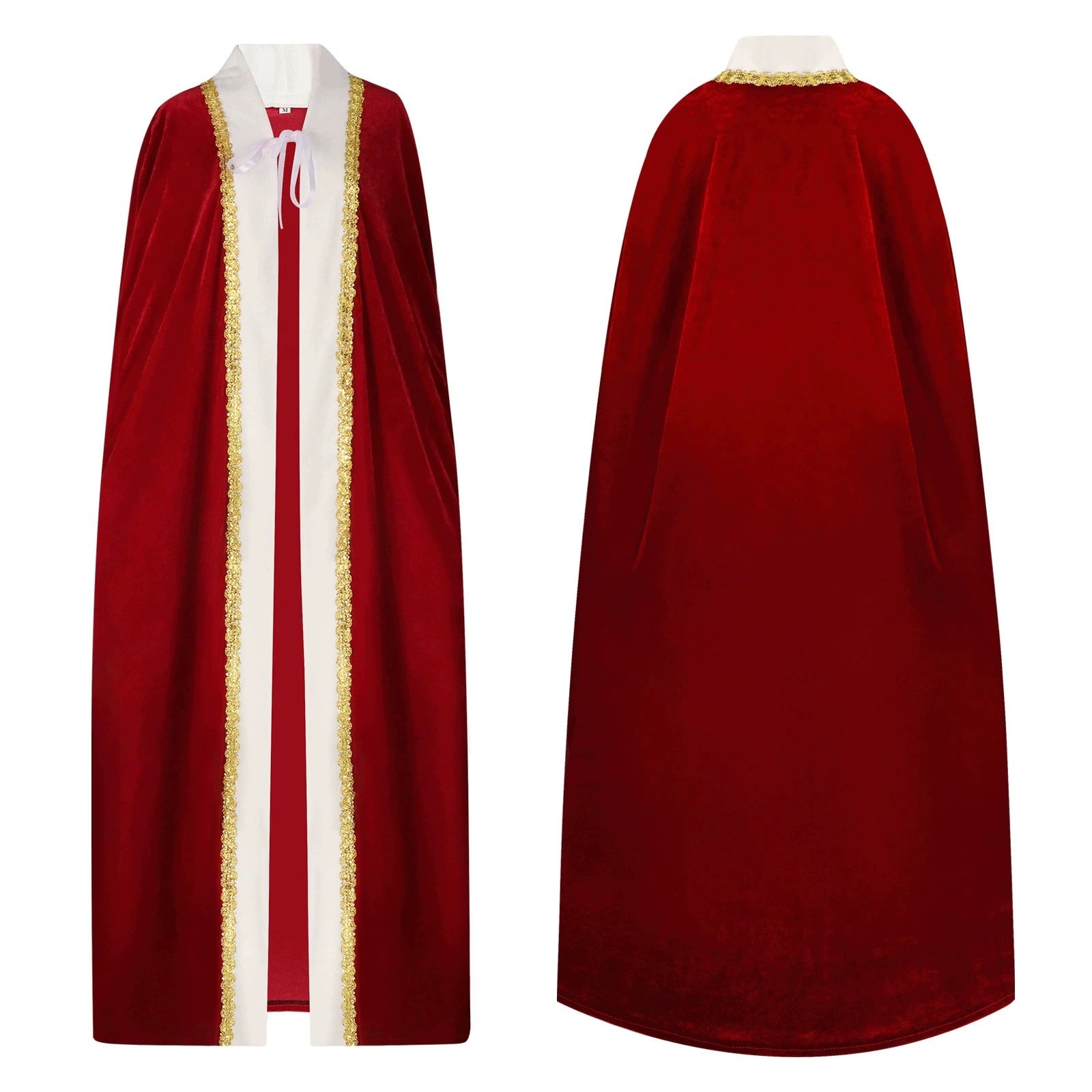 Royal Couple Halloween & Mittelalter Samt-Koenigsumhang Cosplay Kostuem Damen