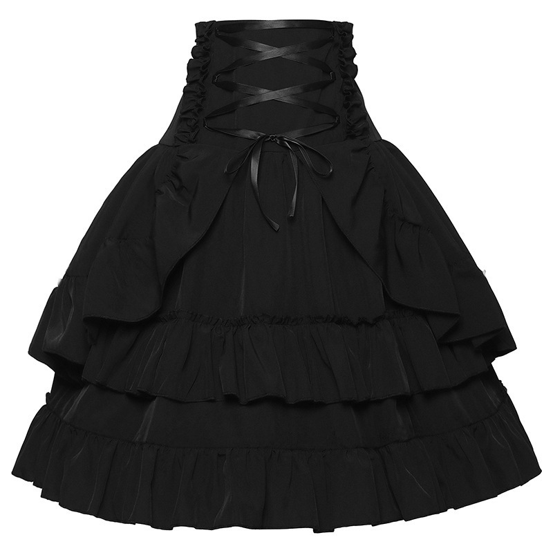 Viktorianischer Rock – Highwaist-Zweilagig, DAMEN