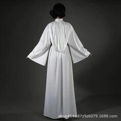 Princess Leia Star Wars Weisses Gewand Cosplay Kostuem Damen