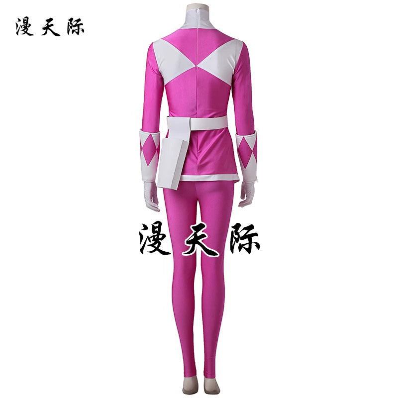 Kimberly Power Rangers Jumpsuit Cosplay Kostuem Damen Rosa