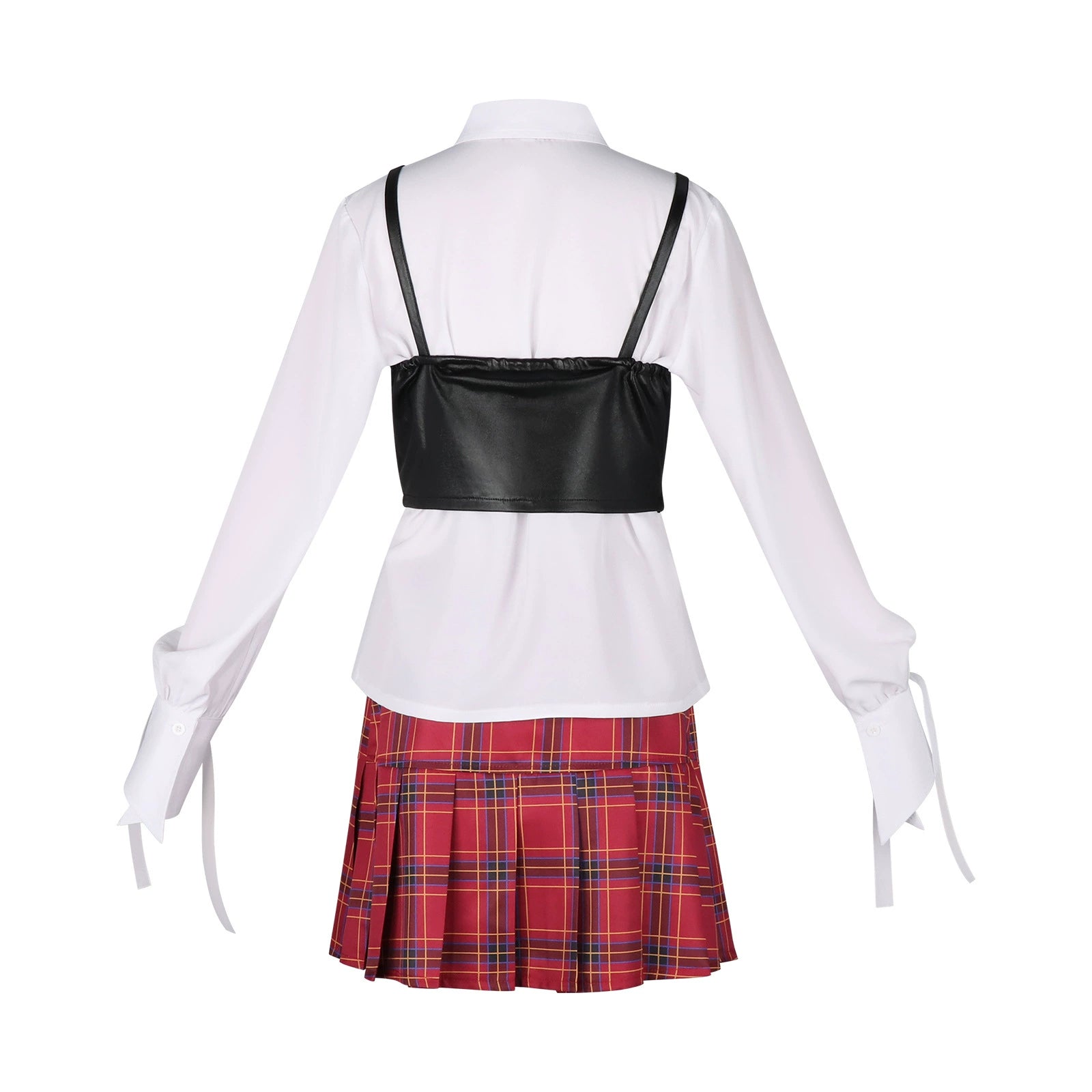 Qiao Ling Link Click Karierter Rock Set Cosplay Kostuem Damen