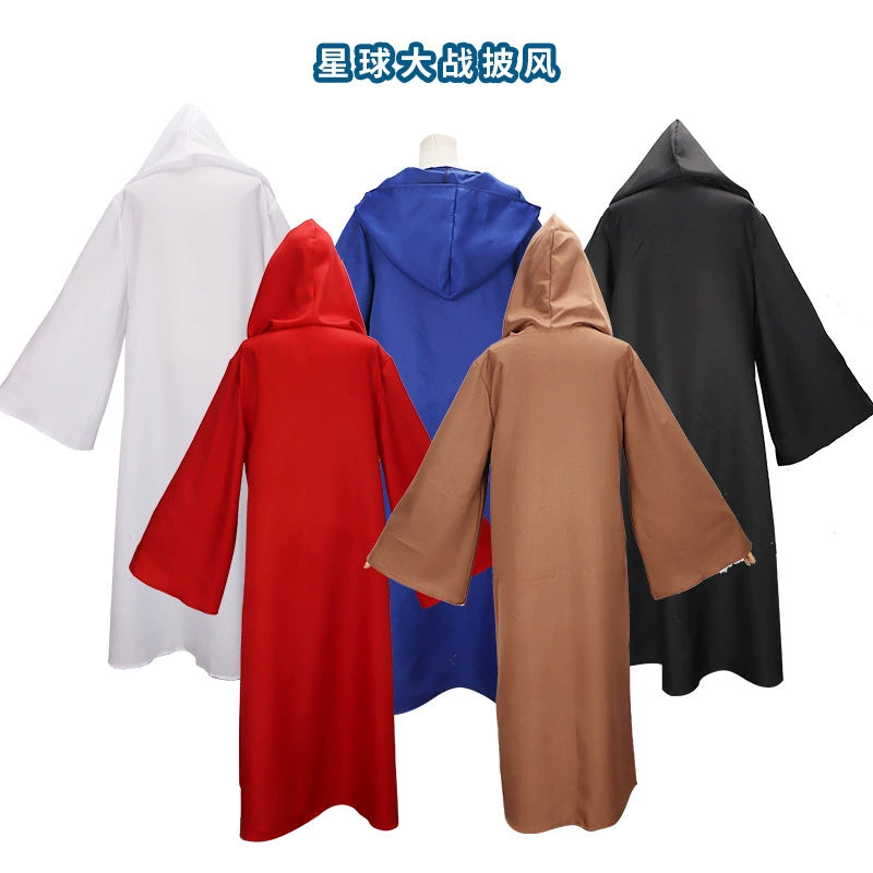 Jedi Knight Star Wars Kutte mit Kapuze Cosplay Kostuem Damen