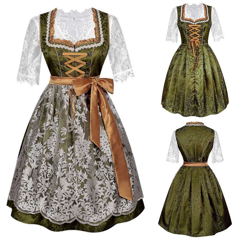 Dirndl Modell 9 – bayerisches Trachtenkleid für Oktoberfest, DAMEN