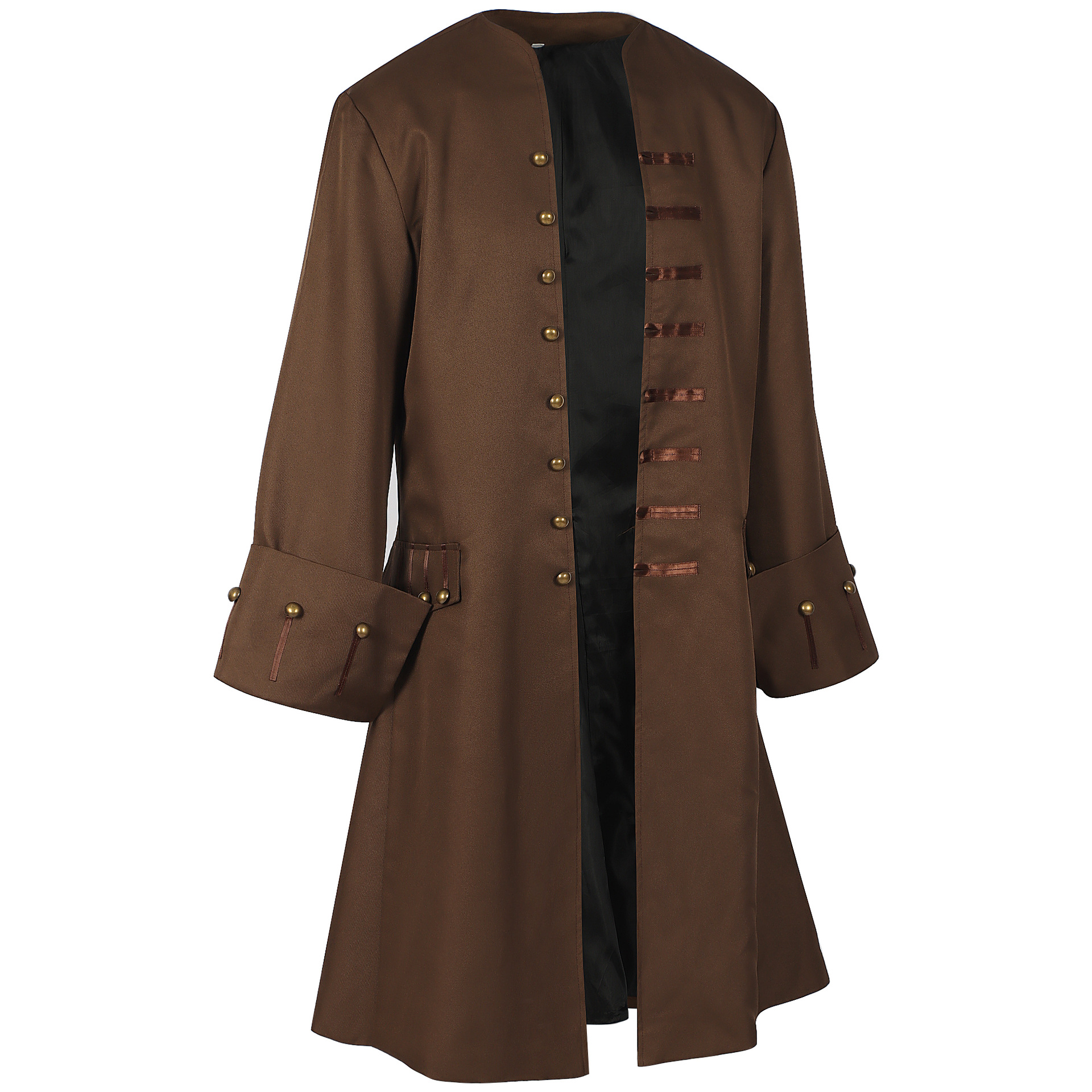 Piraten-Jacke Steampunk – mittelalterlicher Mantel für Halloween, HERREN