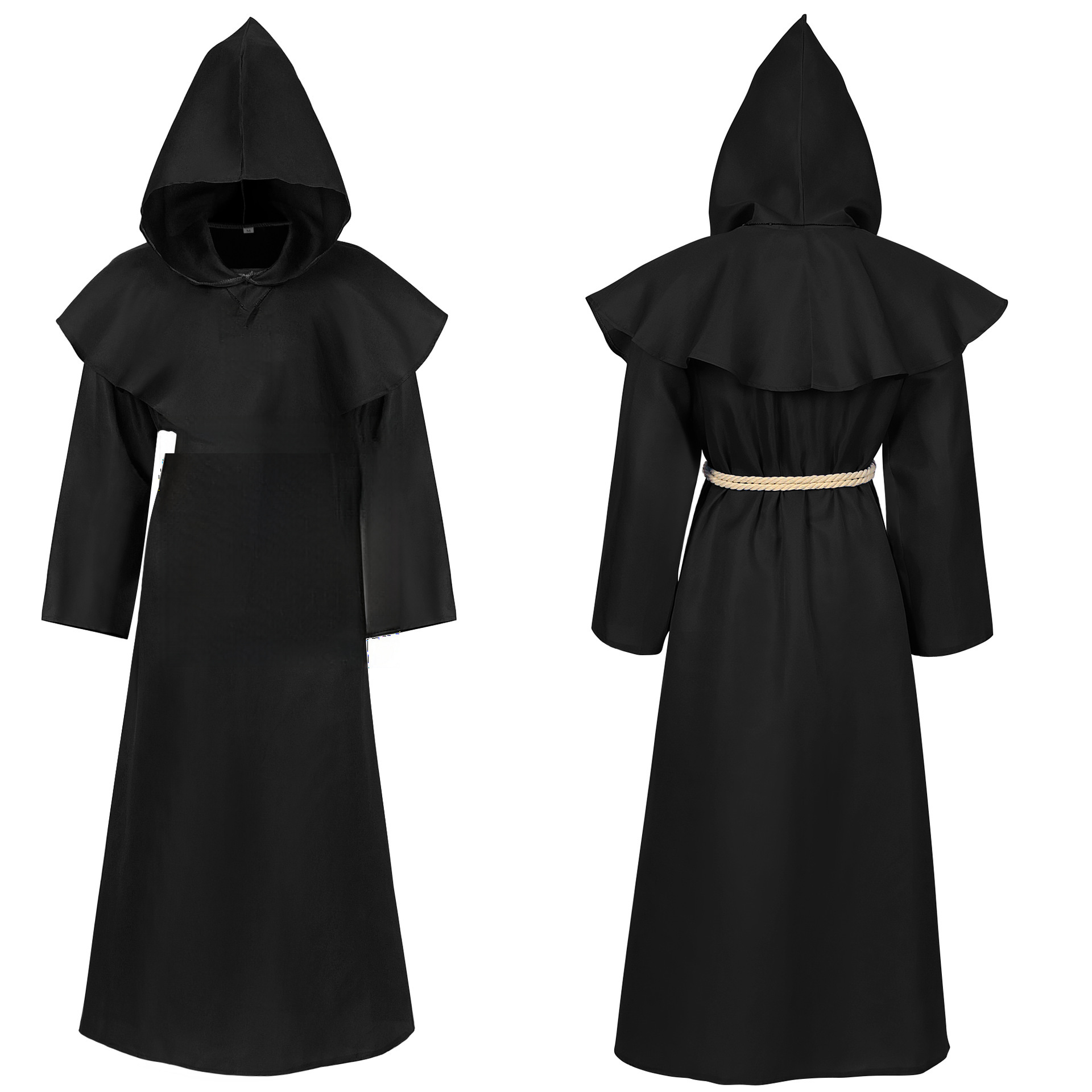 Sensenmann-Umhang BASIC – günstiges Halloween-Cape, Einheitsgröße