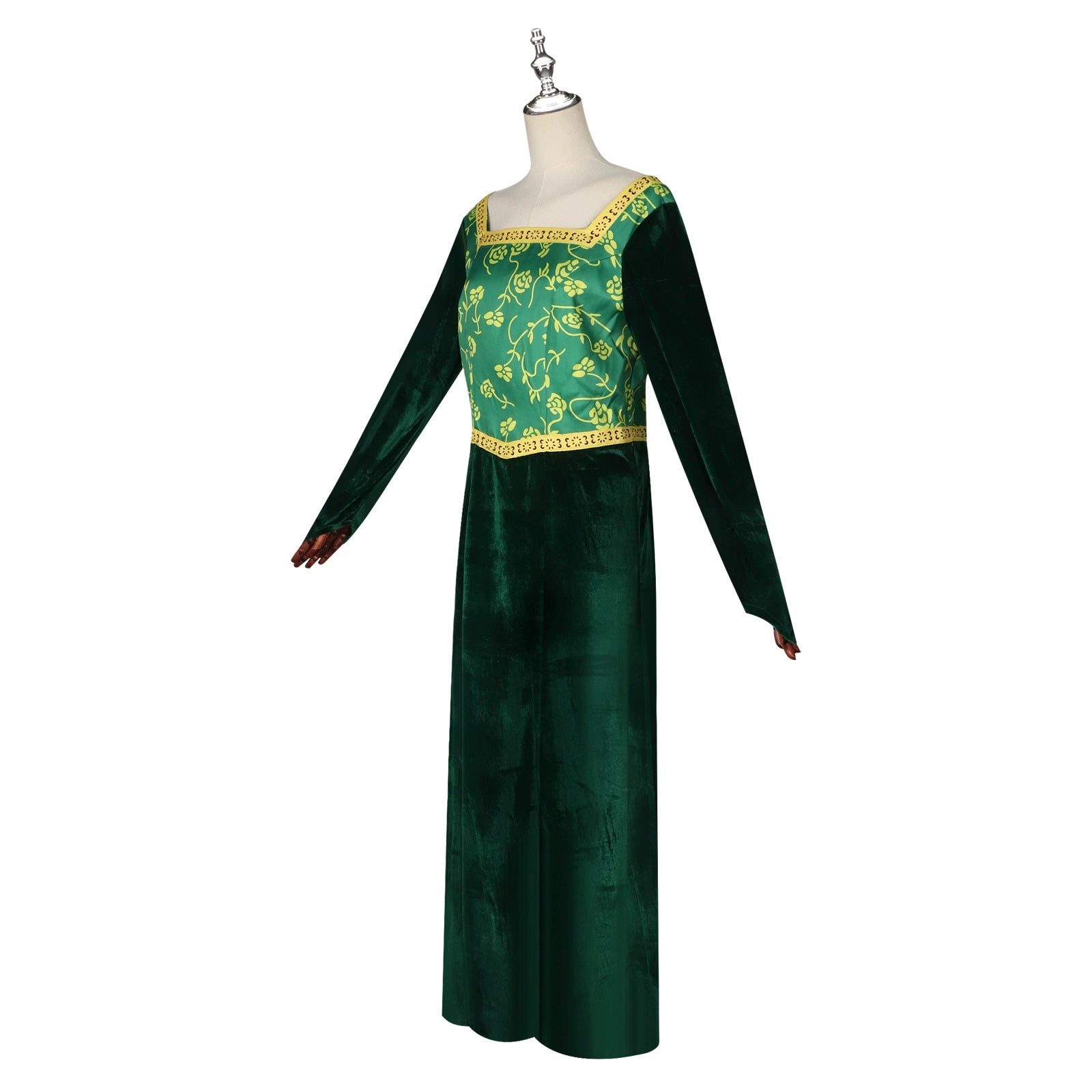 Fiona Princess Shrek Gruenes Prinzessinnenkleid Cosplay Kostuem Damen