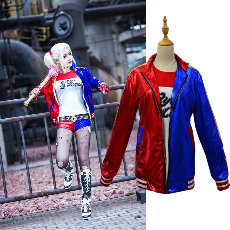 Harley Quinn Classic Suicide Squad Klassisches Duo-Kostuem Cosplay Kostuem Damen