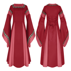 Irisches Renaissance-Kleid – Mittelalterkleid mit Taillengürtel, DAMEN