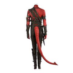 Karlach Baldurs Gate 3 Kostuem Cosplay Damen Rot Schwarz