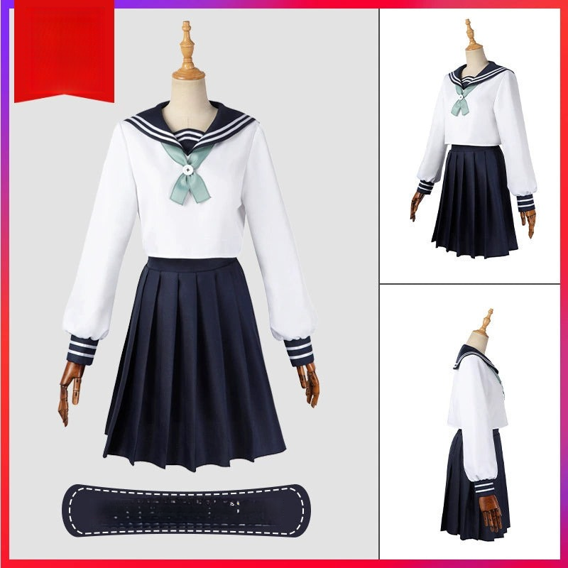 Riko Amanai Jujutsu Kaisen Seifuku Cosplay Kostuem Damen Blau