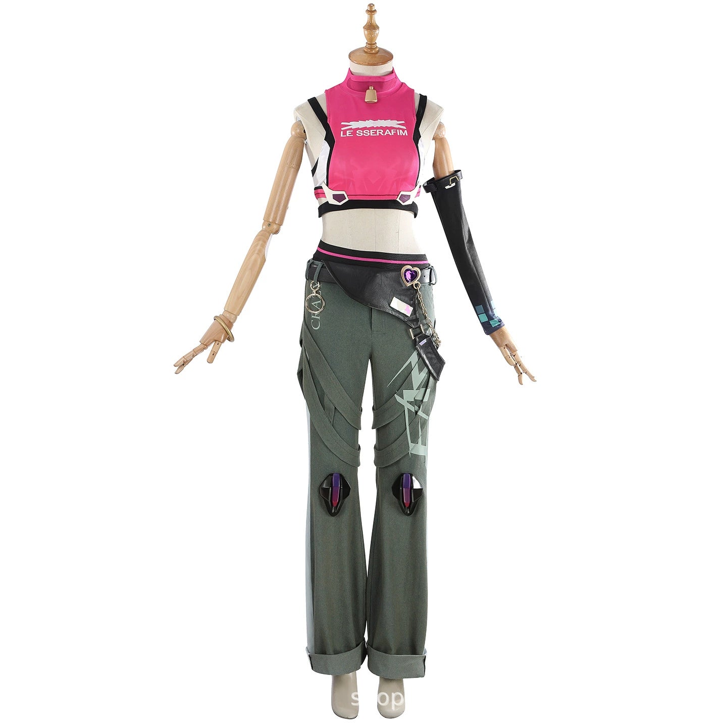 Juno Overwatch Anzug Cosplay Kostuem Damen Rosa Schwarz