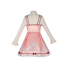 Poetic Bloom Shining Nikki Pinkes Blumenkleid Cosplay Kostuem Damen