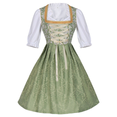 München Jacquard-Dirndl – edles Bierfest Trachtenkleid mit Spitze, DAMEN