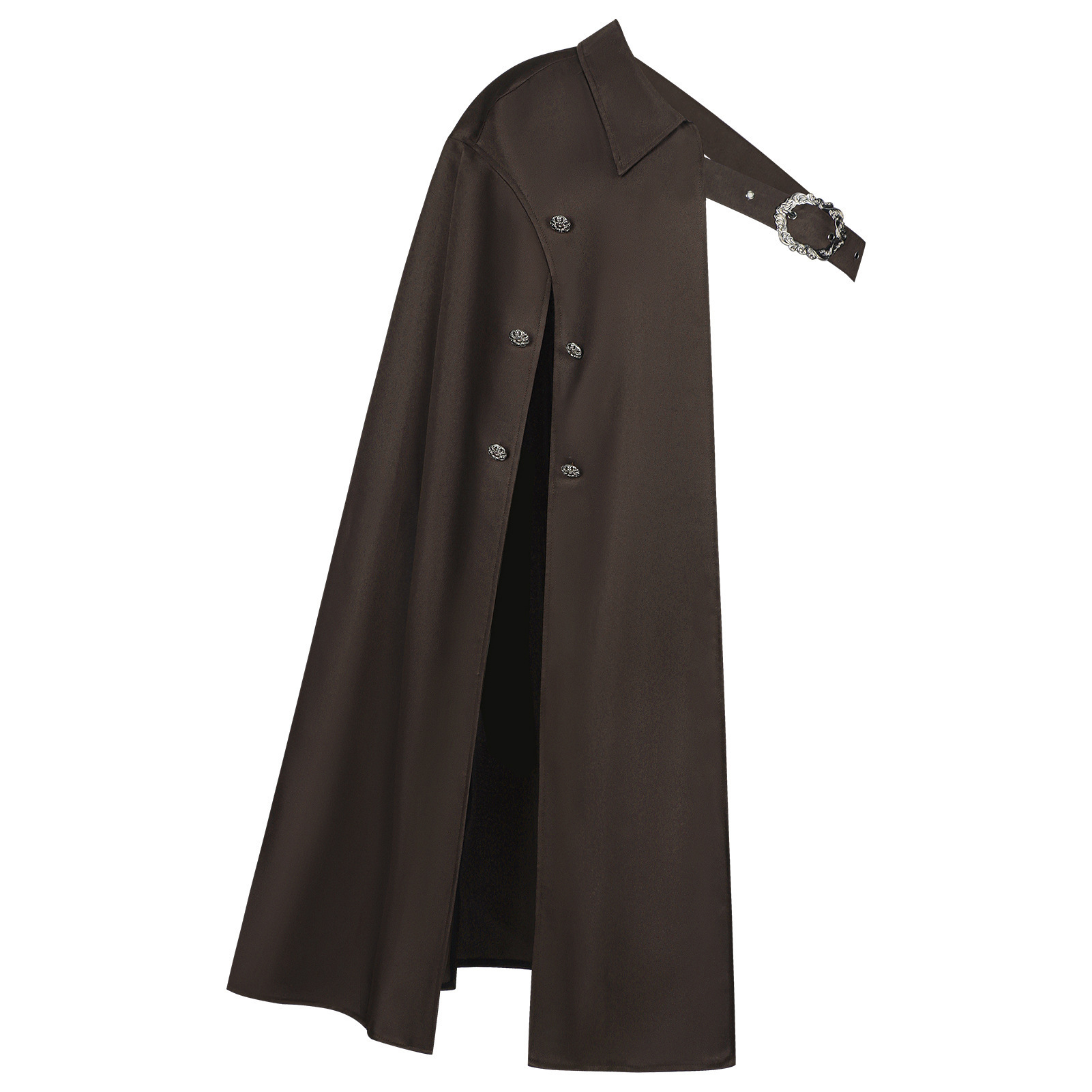 Steampunk-Einseitumhang – Schultercape mit Kragen, UNISEX