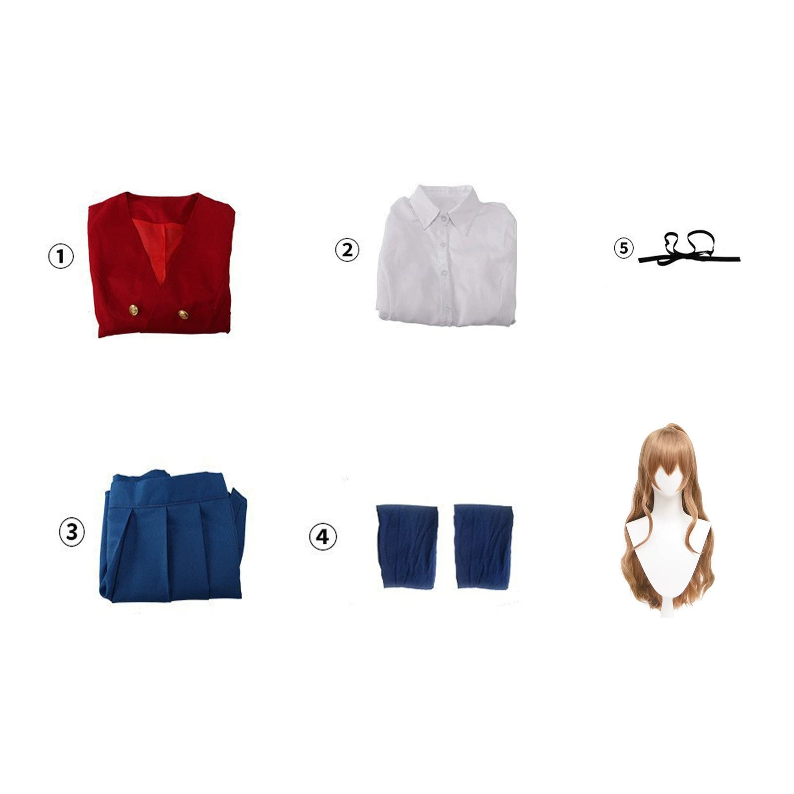 Taiga Aisaka Toradora JK Uniform Cosplay Kostuem Damen