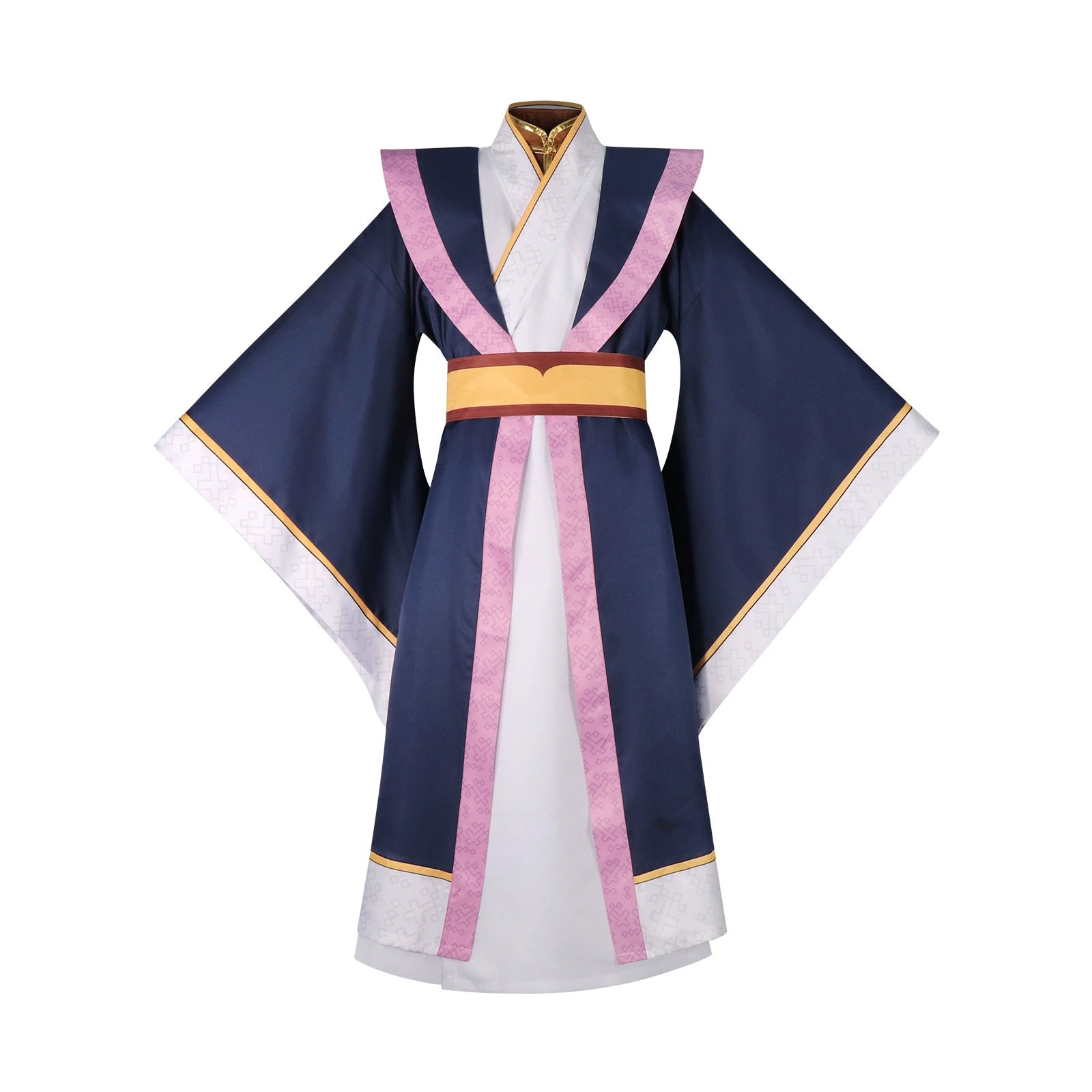 Jinshi The Apothecary Diaries Kino-Hanfu Cosplay Kostuem Damen Dunkelblau Weiß