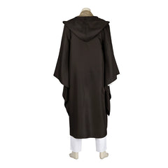 Mace Windu Star Wars Robe Cosplay Kostuem Damen Braun Beige