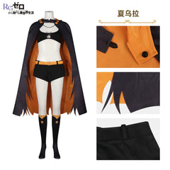 Shaula Re:Zero Kampfumhang-Set Cosplay Kostuem Damen