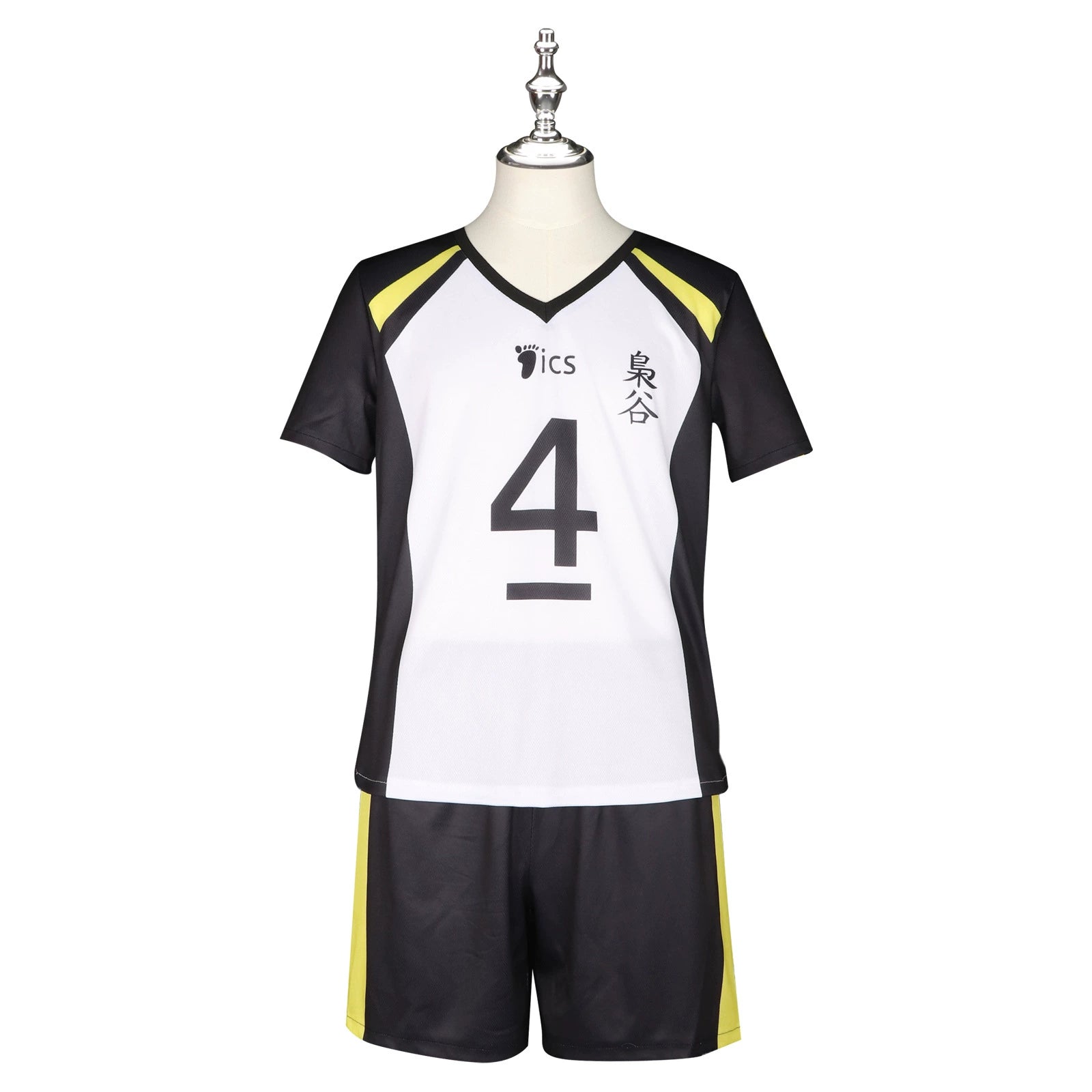 Bokuto Haikyuu Volleyball-Set Cosplay Kostuem Damen Weiß Schwarz