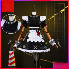 Ellen Joe Zenless Zone Zero Dienstmädchen-Kleid Cosplay Damen Schwarz Weiss