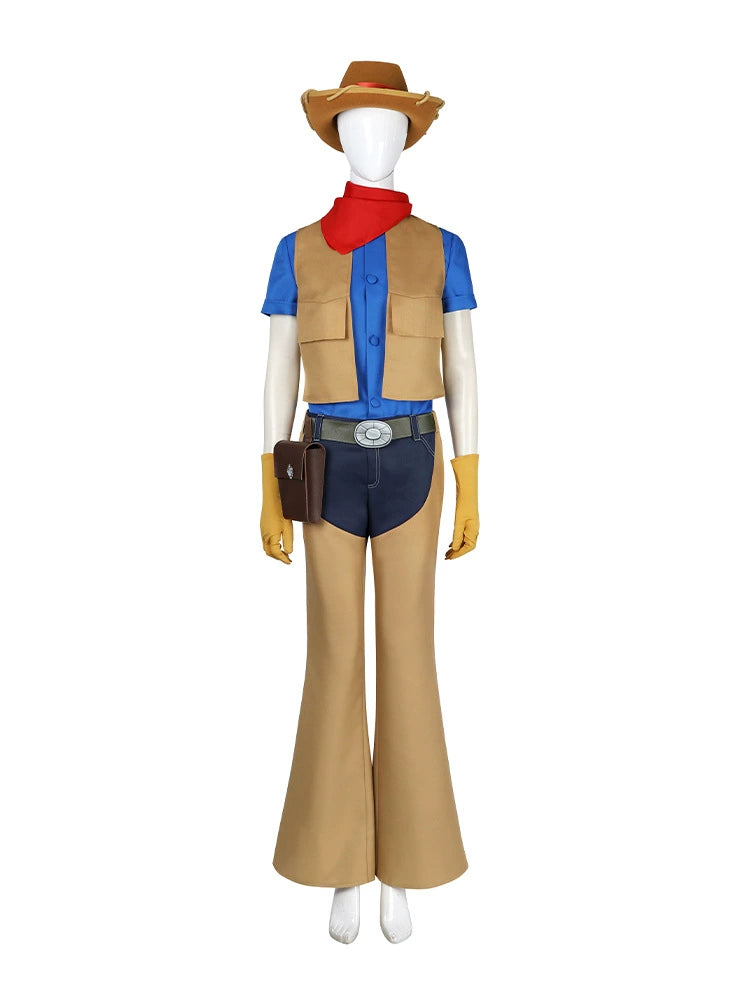 Princess Peach Super Mario Prinzessinnenkleid Cosplay Kostuem Damen Blau