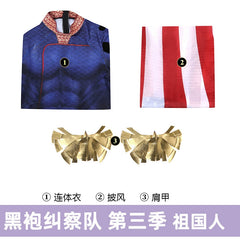 Homelander The Boys Anzug Cosplay Kostuem Damen Blau