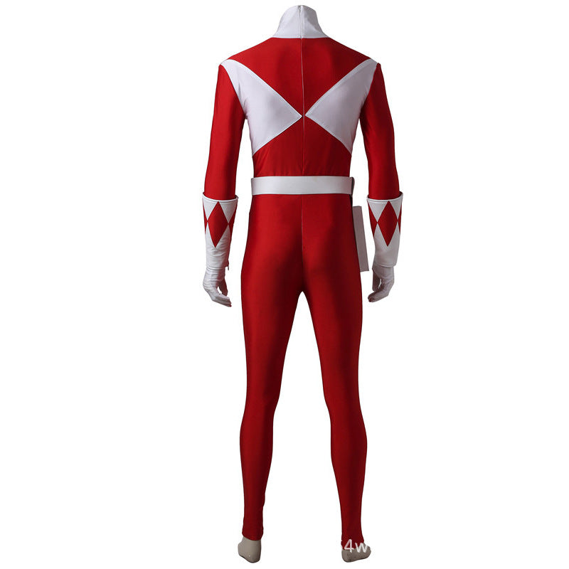 Red Ranger Power Rangers Anzug Cosplay Kostuem Damen