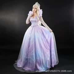 Glinda Wicked Prinzessinnenkleid Cosplay Kostuem Damen Rosa