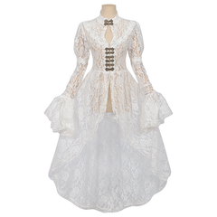 Viktorianisches Spitzenkleid – elegantes Glockenärmel-Kleid für Ball & Bühne, DAMEN