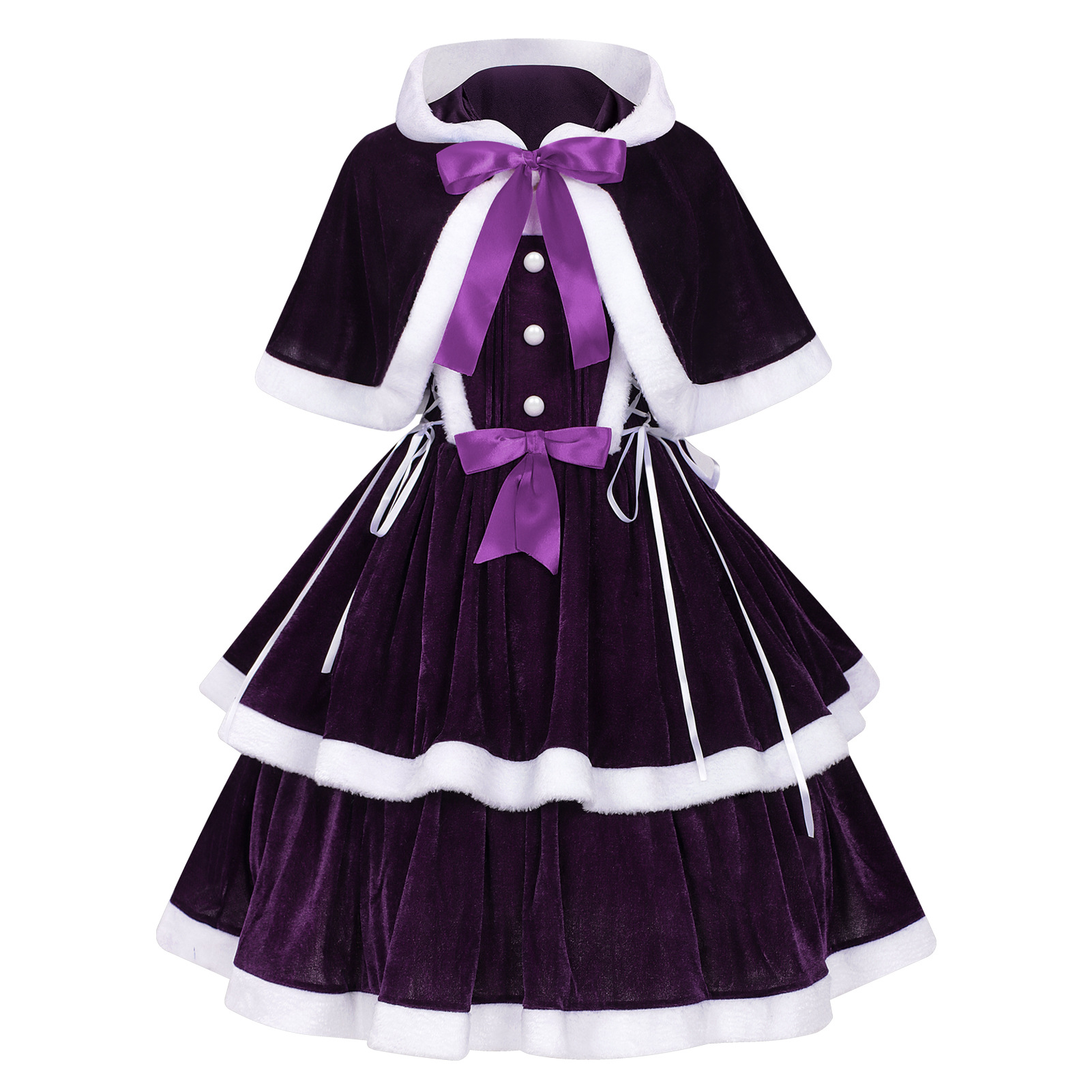 Weihnachtskleid – 6 Varianten Samt-Trägerkleid für Xmas-Party, DAMEN