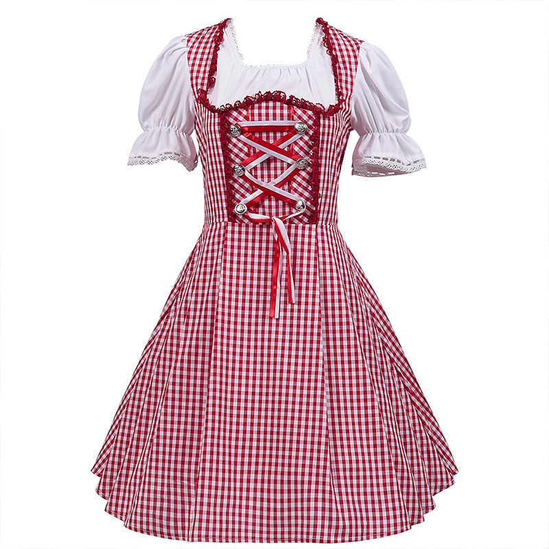Wiesn-Maiden-Kleid – Farbkontrast-Dirndl-Set, DAMEN