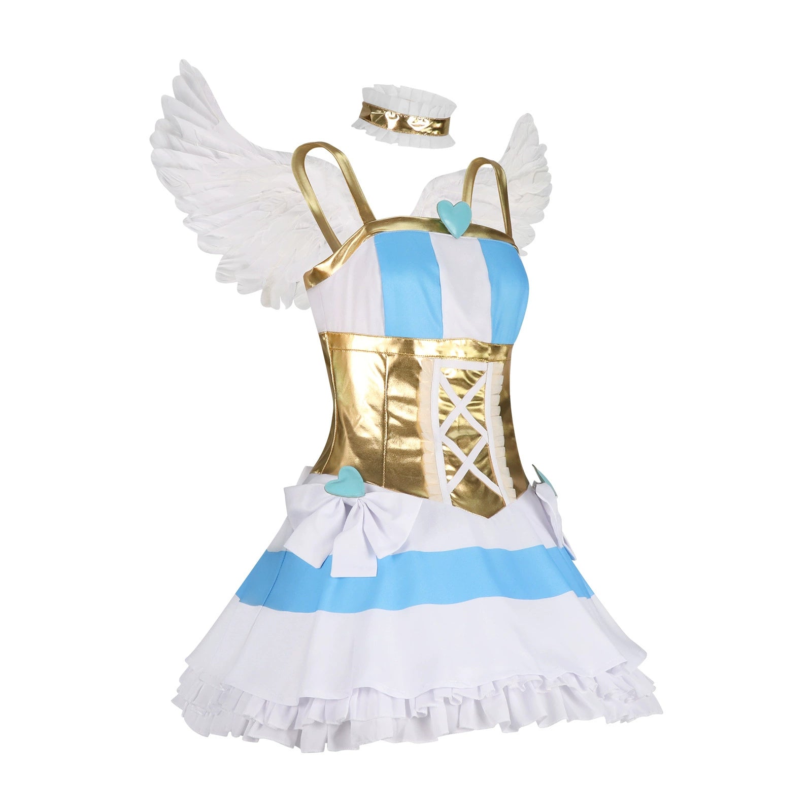 Panty Transformation Panty & Stocking Battle Outfit Cosplay Kostuem Damen