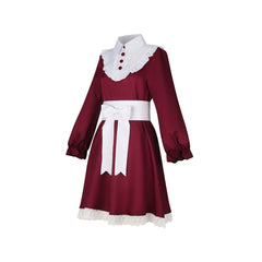Lily Rot Blau Supernatural Rot-Blaues Kleid Cosplay Kostuem Damen