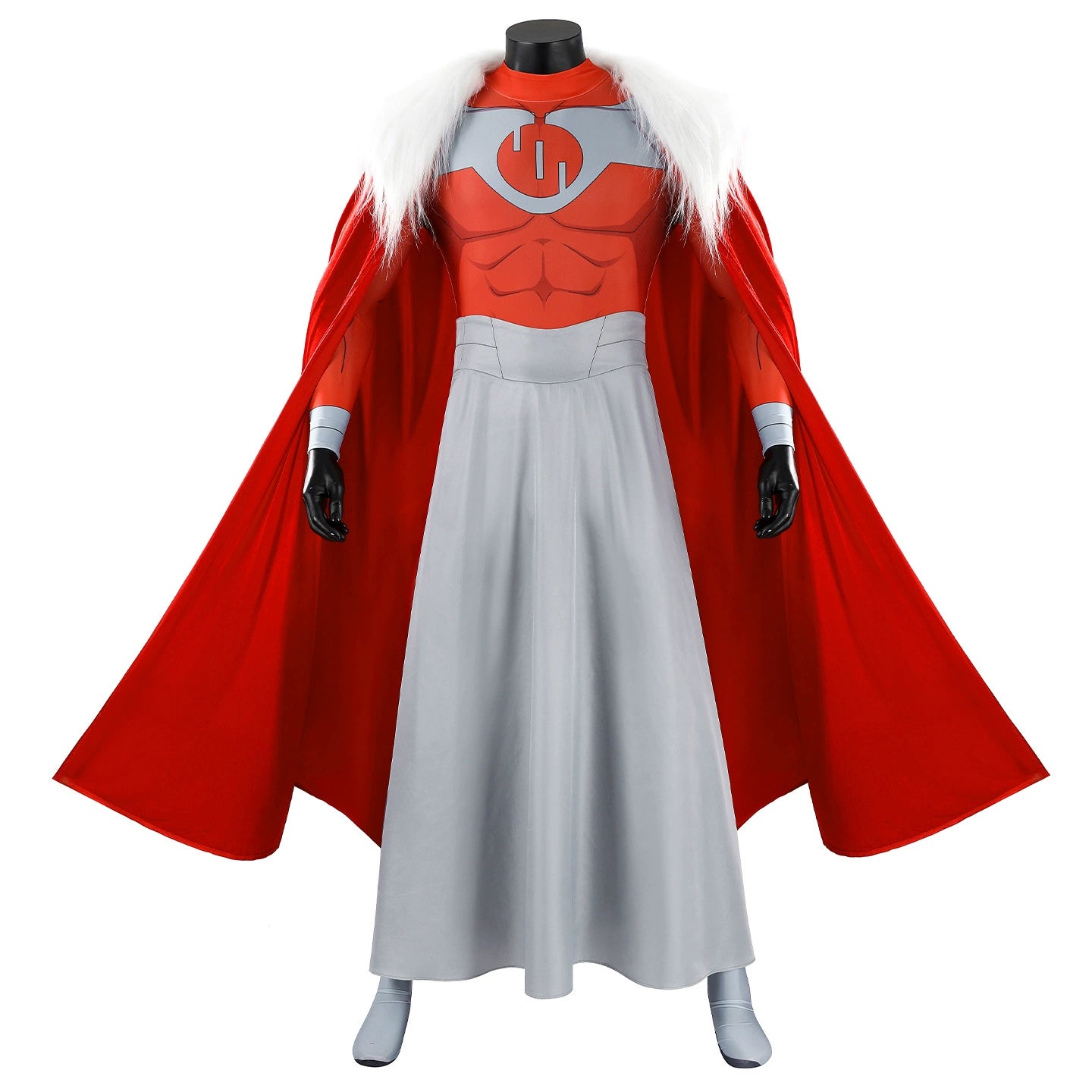 Cecil Stedman Invincible Anzug Cosplay Kostuem Damen Rot Weiss
