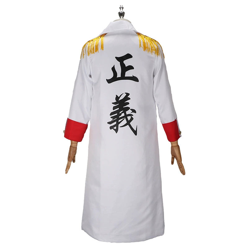 Monkey D. Garp One Piece Marine-Uniform Cosplay Kostuem Damen Marineblau