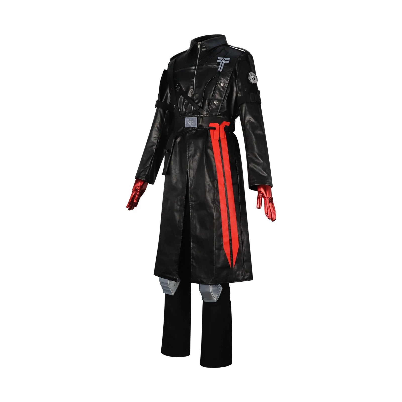 Warden Geros Delta Force Leder-Mantel-Set Cosplay Kostuem Damen