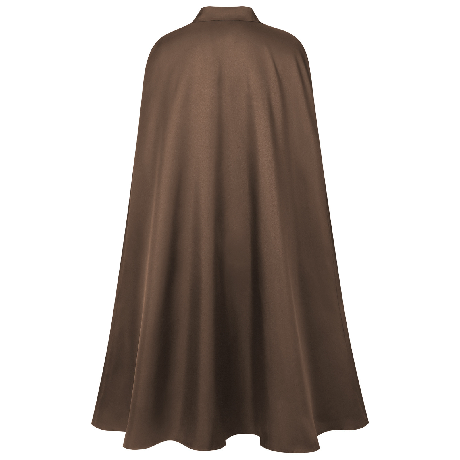 Gothic-Ranger Umhang – langer dunkler Cape mit Umlegekragen für Mittelalter & Halloween