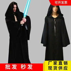 Jedi Cape Star Wars Umhang mit Kapuze Cosplay Kostuem Damen